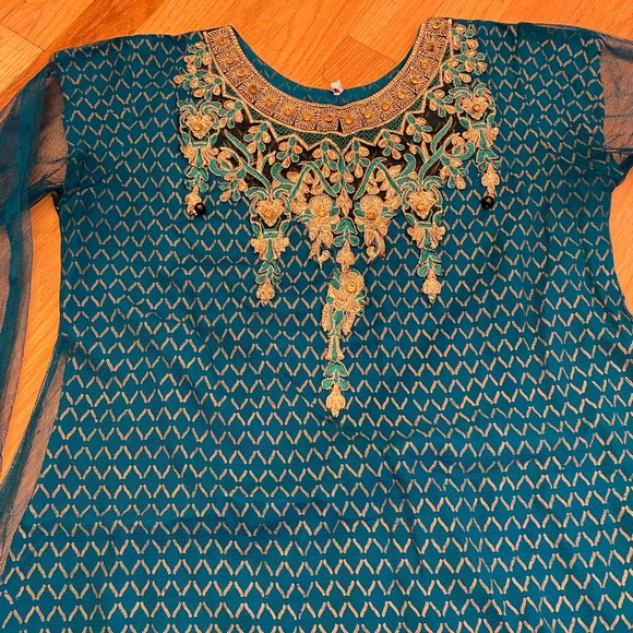 Indian Pakistani Kameez Shalwar Dupatta Suit Dress - Picture 4 of 6